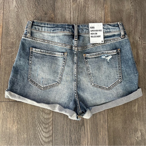 EUNINA NWT Kara Super High Rise Denim Jean Shorts Size M - Picture 6 of 12